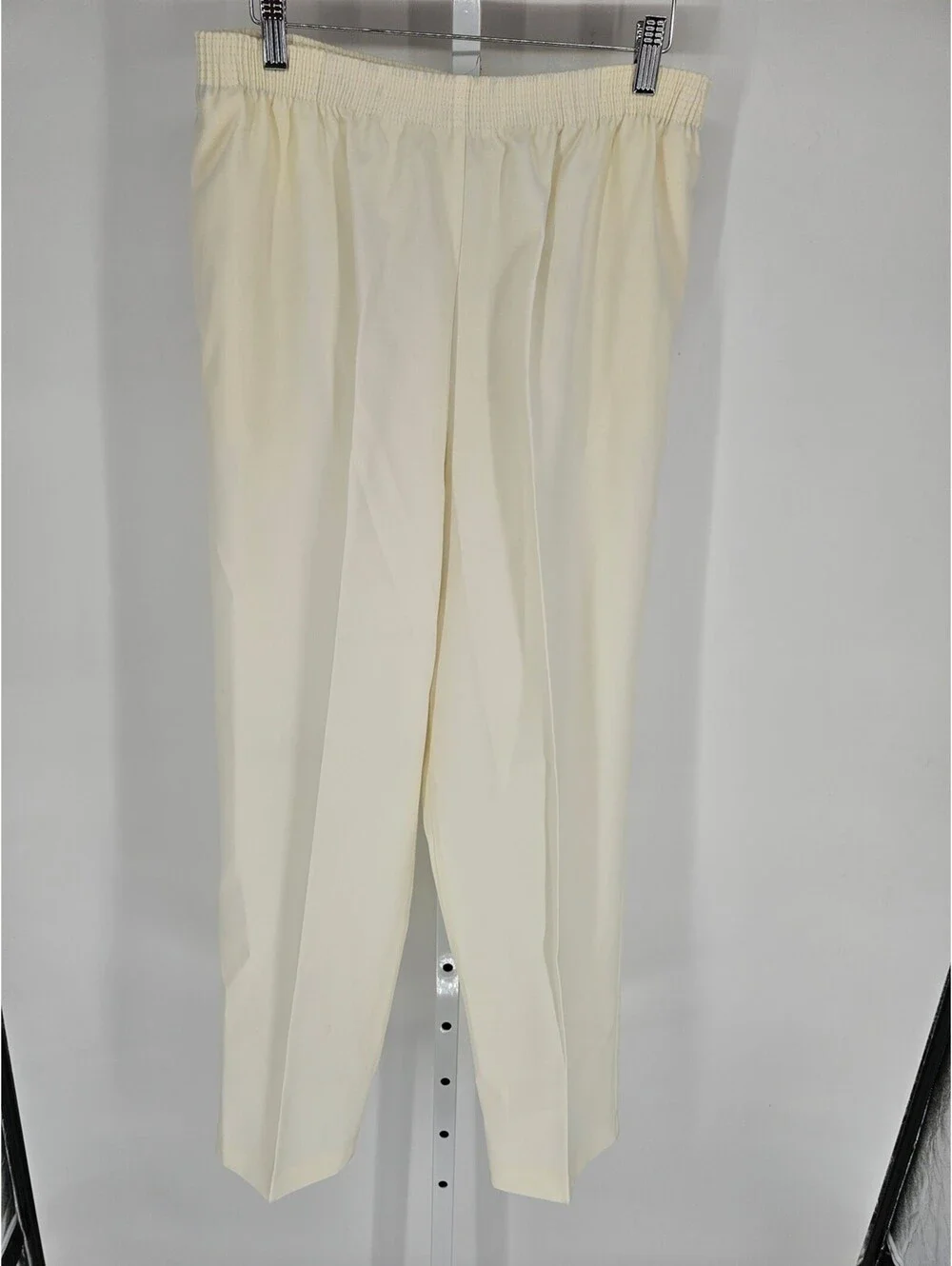 Vintage Allison Daley Womens Sz 16WP Pull On Formal Pants Solid Cream